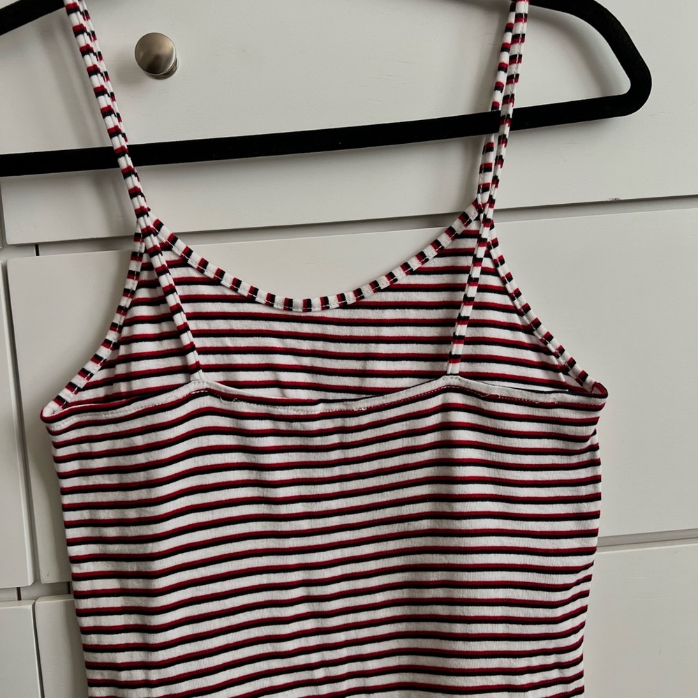 Blue and red striped tank top from Forever 21 in a size Large